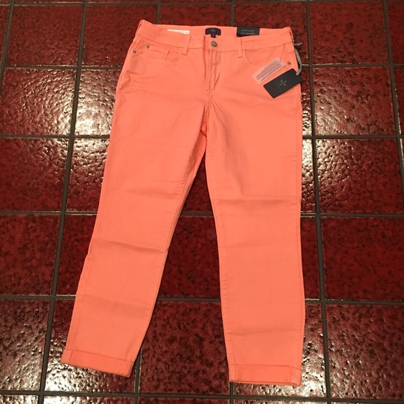NYDJ neon melon original slimming fit jeans NWT! - Picture 1 of 3